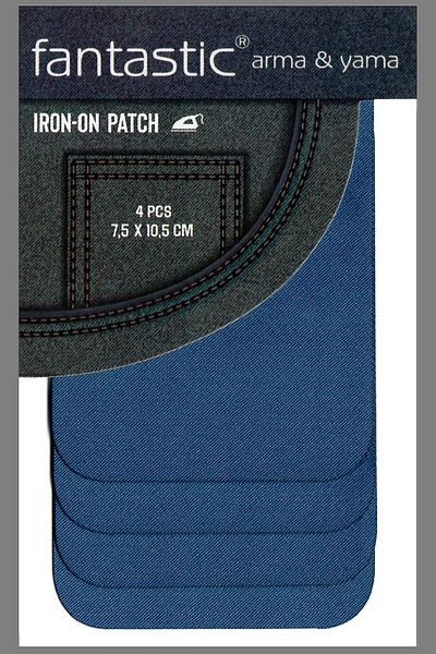 FANTASTIC ARMA Pack of 4 Iron-On Woven Arma Patch for Clothes & Clothes (Blue) Patch Easy Application
