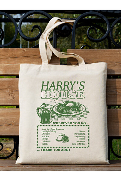 Cemira Harry House Pinterest Bez Çanta Tote Bag, Pinterest Çanta