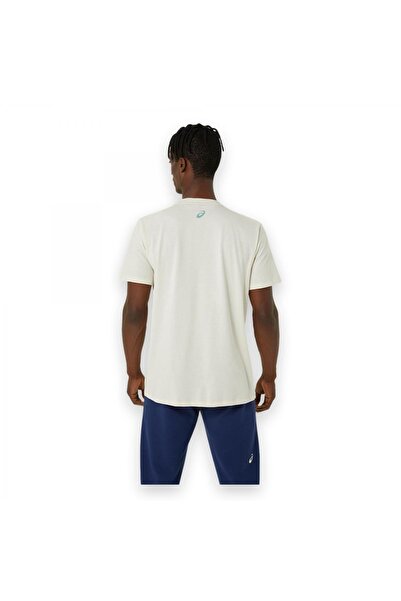 Asics 2031E188 Asics Logo Ss Tee Kırık Beyaz Erkek T-Shirt