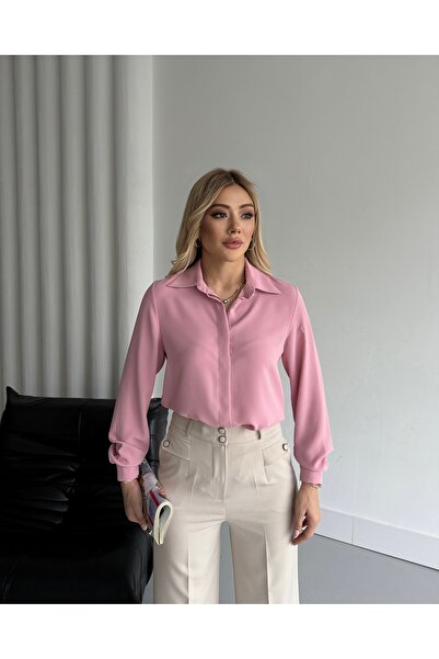 VUNTAL GİZLİ DÜĞMELİ İNCE DETAY GÖMLEK