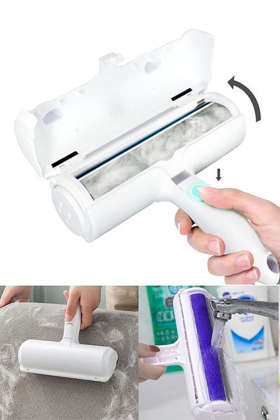 omilife Purse Pet Hair Collector with Feather Dust and Hair Collector Chamber