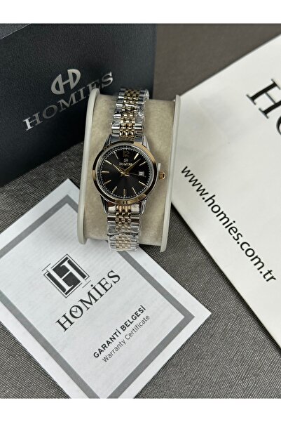 Homies kadın kol saati jubile çift renk kordon 2 yıl garantili su geçirmez