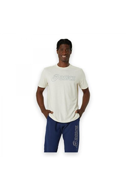 Asics 2031E188 Asics Logo Ss Tee Kırık Beyaz Erkek T-Shirt