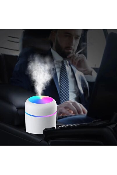 carlone Ortam Nemlendirici Bataryalı Şarjlı Araç İçi Ev Ofis Rgb Renkli Işıkl...