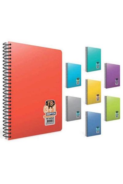 Gıpta A4 Spiral Notebook - 150 Yp, 3 1 Bookmark, Pp Cover