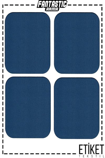 FANTASTIC ARMA Pack of 4 Iron-On Woven Arma Patch for Clothes & Clothes (Blue) Patch Easy Application