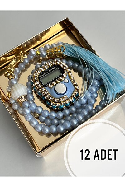 AYHANHOME 12 Adet Hediyelik Zikirmatik Ve Tesbih Seti