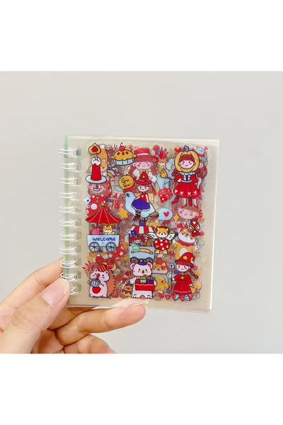 The Cloudish Shop 10 pagini - 110 autocolante Carte cu autocolante pentru fet...