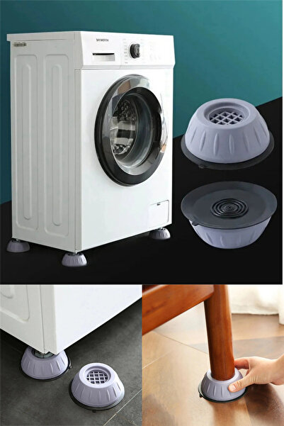 omilife Beyaz Eşya Altlığı Ayağı Çamaşır Bulaşık Makinası Buzdolabı Yükseltici Titreşim Önleyici 16 Adet