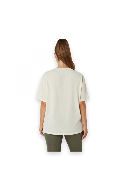 Asics 2032C843 Asics Logo Tee Cream Women's T-Shirt