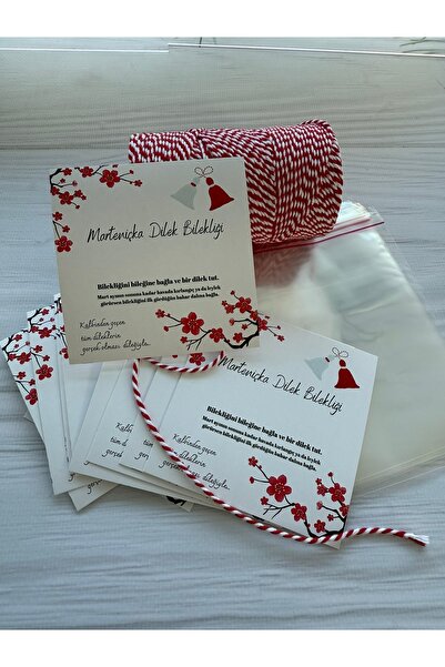 eylülün etiket fabrikası Marteniçka Seti - 20 Adet Marteniçka Kartı / 20 Adet...