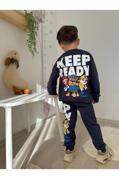 Karan Kids Boy's Printed Top and Bottom Set