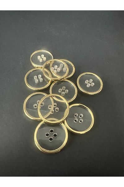 T.T 36 Size Blazer - 8 Gold Buttons - Transparent Design - Polnet Button