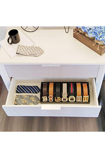 omilife 10 Compartimente Curea Neagra Sosete Bijuterii Machiaj Organizator Dulap Interior Curea Organizator Organizator