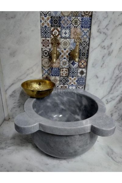 ege gross Gray Marble Flat Curn
