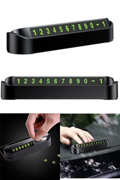 omilife Araç Numaratörü Pratik Fosforlu Araba Aksesuarı Aç Kapa Araba Numaratör