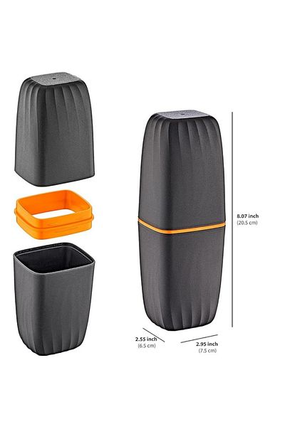omilife Black Purple Organizer Travel Type Accessory Carrying Container Glasses Toothpaste Storage Box Makeup Brush