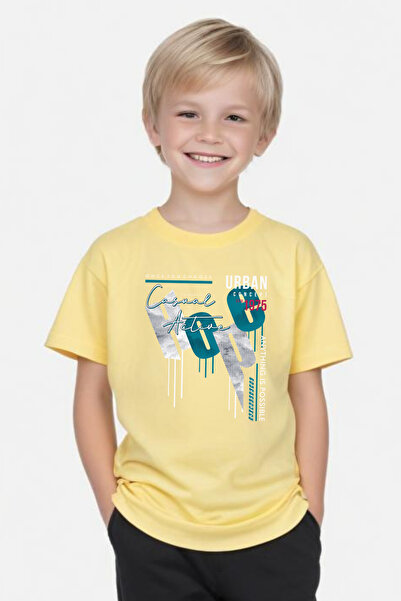 FYK COLLECTİON Casual Aktivna štampana majica kratkih rukava sa okruglim vrat...