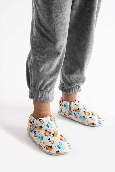 Funny Baby Non-Slip Sole Organic Baby Booties Anti-Sweat Soft Cute Figured Comfortable Flexible