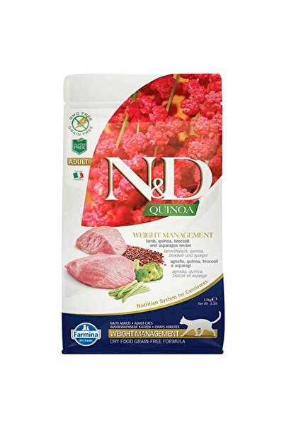 N&D Nd Quinoa Weight Management Light Kuzu Etli Kedi Maması 1,5 kg