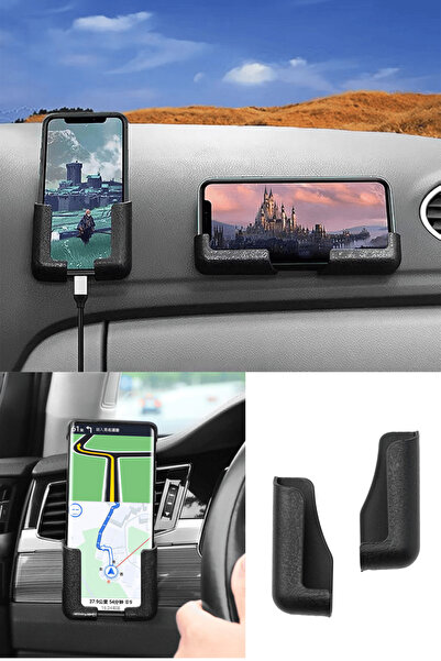 Kinlee Çok Fonksiyonlu Araba Telefon Tutacağı – Ayarlanabilir ve Yapışkanlı