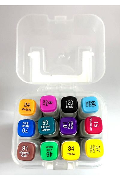 Mikro Professional 12 Li Art Marker Pen Set
