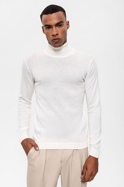 Antioch Ecru Full-Top Men's Knitwear