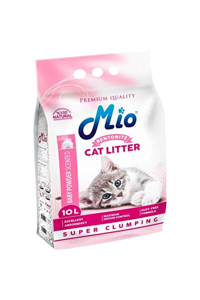 MİO Mio Pudra Kokulu Topaklaşan Kedi Kumu Ince Taneli 10 Lt