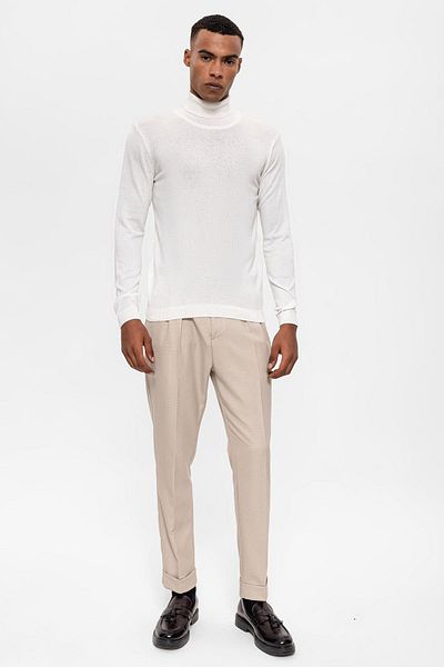 Antioch Ecru Full-Top Men's Knitwear
