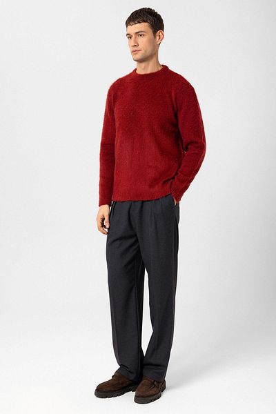Antioch Burgundy Wool Look Men's Sweater
