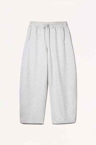 Bershka Plush barrel trousers