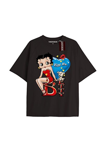 TIMESWASTINGIRL Tricou Betty Boop Y2k