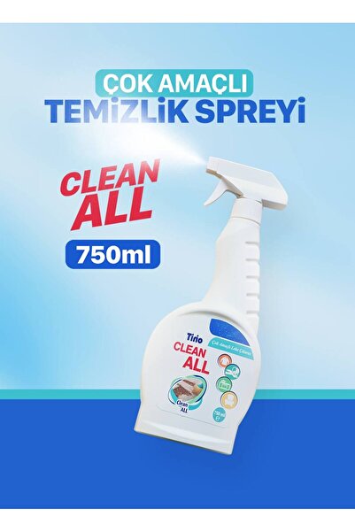 TİRİO KİMYA 2 Adet Clean All Çok Çok Amaçlı Sprey 750ml