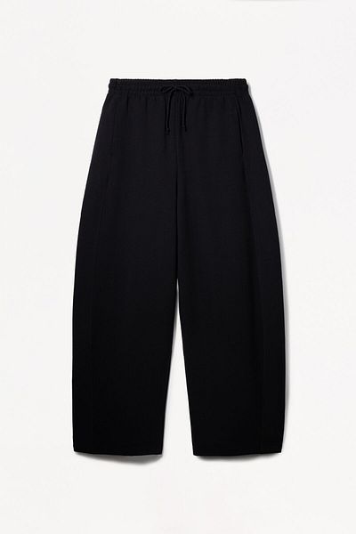 Bershka Plush barrel trousers