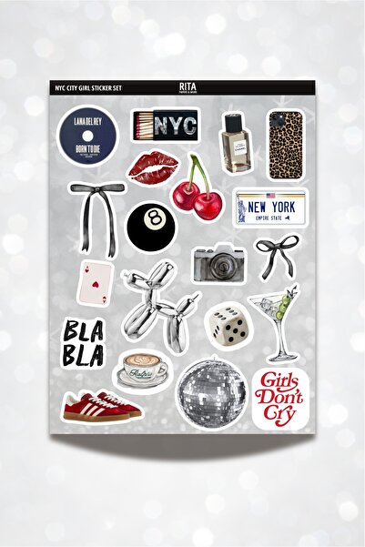 Rita Papers NYC Sticker Set It Girl Pinterest Girl Aesthetic Planner Bullet J...