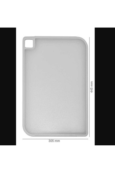 NEOFLAM Fika Kitchen Cutting Board Large 305X445X9Mm Gray Antimicrobial 1 Piece