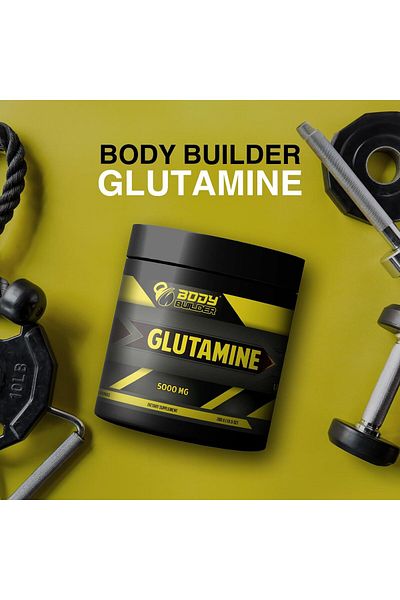 Body Builder Glutamine, 60, Unflavored