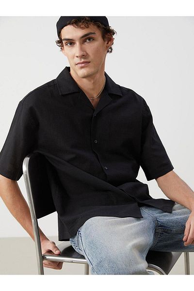 LC Waikiki Ανδρικό πουκάμισο με κοντό μανίκι XSIDE Comfortable Fit