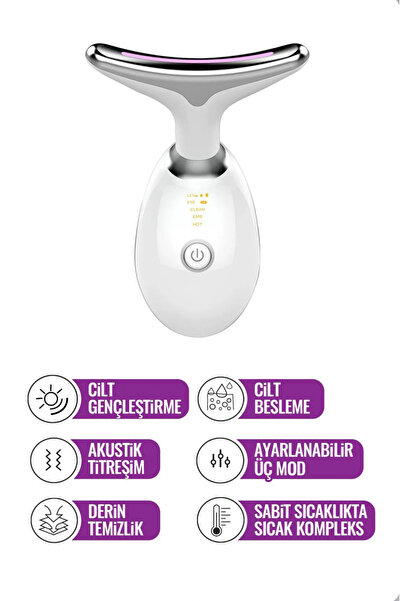 Enshall Boyun Ve Yüz Kırşıklık Giderici (Gıdık,Sarkma,Kırışıklık) 3 Proğramlı Ems Güzellik Cihazı