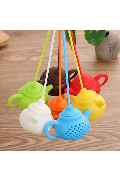omilife Tea Brewing Strainer with Teapot Design Fireproof, Non-Melting Strainer