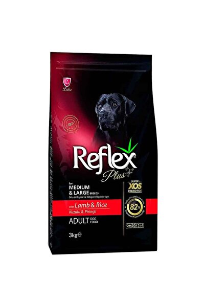 Reflex Plus Kuzulu Yetişkin Köpek Maması 3 Kg