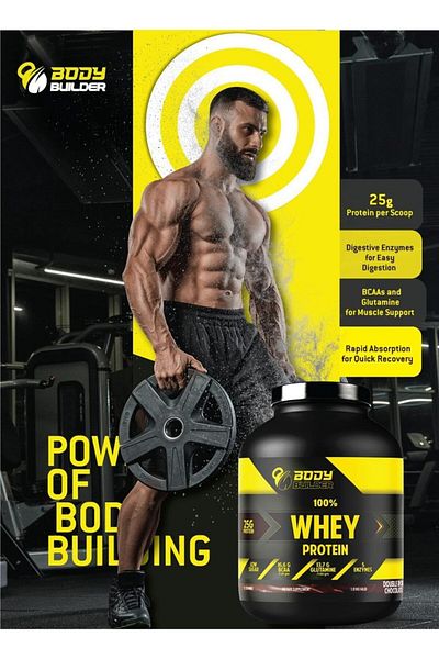 Body Builder Whey Protein, Milk Chocolate, 10 LB