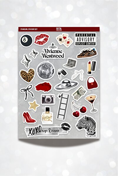 Rita Papers Stargirl Sticker Seti 28 Adet Planner Bullet Journal Laptop Stick...