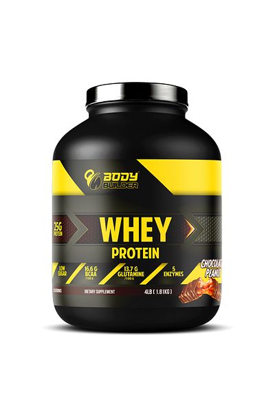 Body Builder 100% Whey Protein, Chocolate Peanut, 4 LB