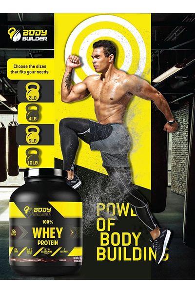 Body Builder Whey Protein, Milk Chocolate, 4 LB