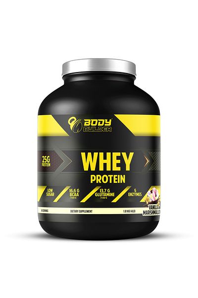 Body Builder Whey Protein, Vanilla  Marshmallow, 4 LB