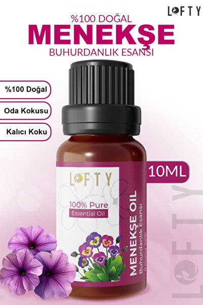 Lofty Menekşe Uçucu Yağ Buhurdanlık Esansı Oda Kokusu Uçucu Esansiyel Yağ Buh...