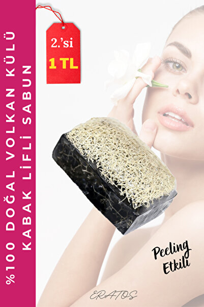 ERATOS %100 Doğal Volkan Külü ve Kabak Lifli Peeling Sabunu