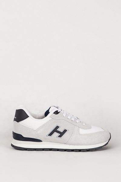 Hammer Jack Ανδρικά αθλητικά παπούτσια Comfort Sneaker Real Leather Hj Peru 19250m Λευκό/σκούρο μπλε