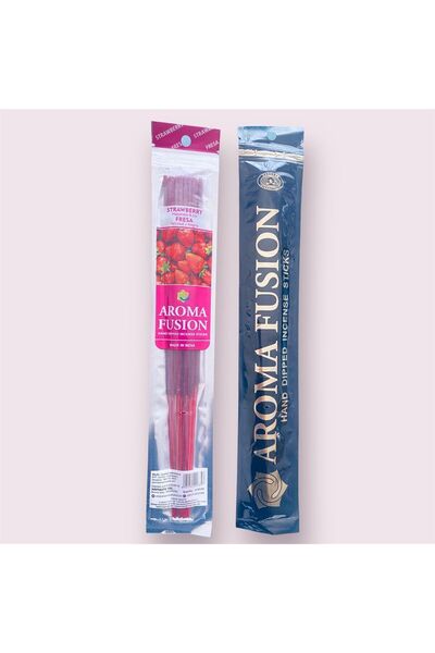 Great Fast Gerçek Çilek Kokulu Organik Tütsü Doğal Aroma 30 Cm Çubuk Tütsü Çi...